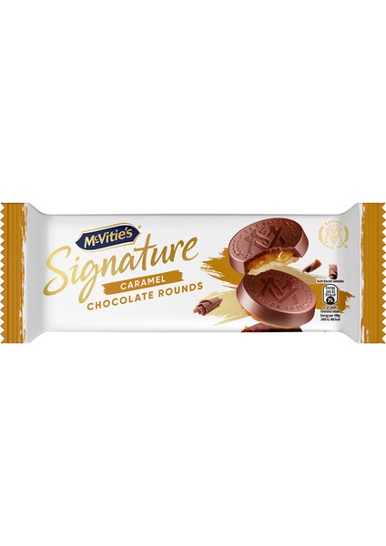 Mcvitie's Signature Caramel Chocolate Rounds Bisküvi - 109 Gram - 15 Adet