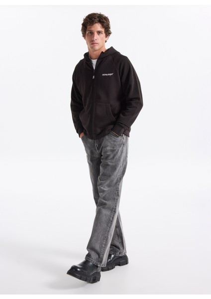 Kapüşon Yaka Siyah Erkek Sweatshırt 12278609_JJTHATCHER Sweat Zıp Hood fiyatları