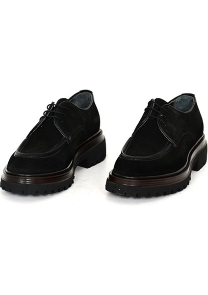 Hakiki Süet Deri Siyah Klasik Erkek Ayakkabı Bağcıklı Eva Taban - 0927 fiyatları
