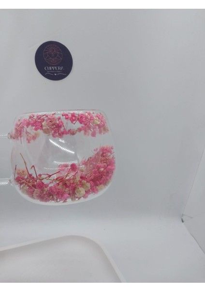 Isıya Dayanıklı Çift Cidarlı Kurutulmuş Canlı Çiçekli Kupa (150 Ml) indirimleri