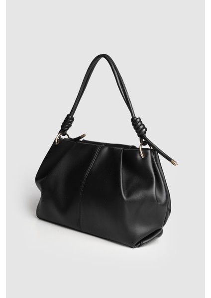 Lagraccio Paris Kadın Brale Yumuşak Deri El ve Omuz Çantası Mat Siyah modelleri