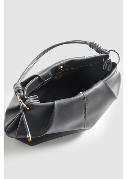 Lagraccio Paris Kadın Brale Yumuşak Deri El ve Omuz Çantası Mat Siyah indirimleri