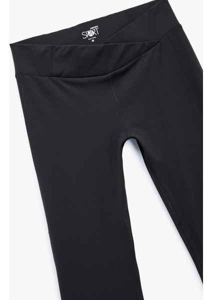 Asimetrik Yüksek Bel Dar Kesim Ispanyol Paça Spor Tayt modelleri