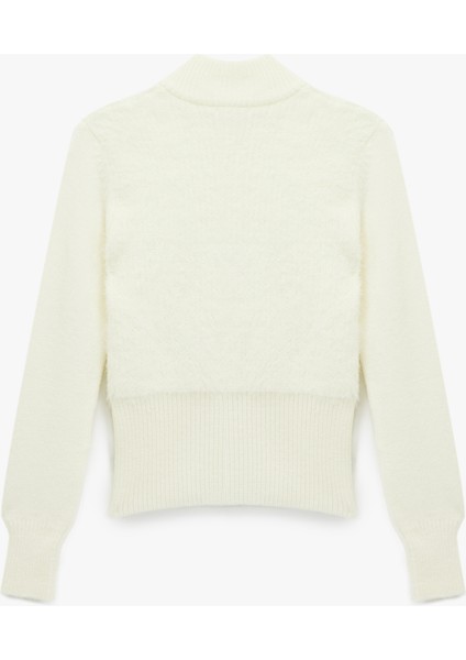 Yumuşak Dokulu Uzun Kollu Dik Yaka Fermuarlı Hırka fiyatları