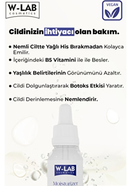 Kozmetik Nemlendirici Serum Hyaluronik Asit İçerikli 30 ml Cilt Bakım Ürünü fırsatları
