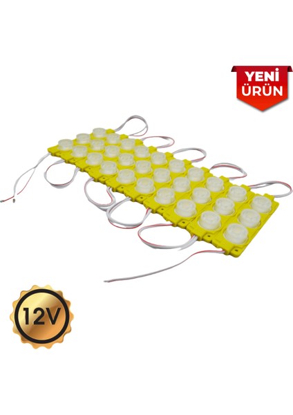 12V Camlı Parmak LED Lamba Su Geçirmez- 10\'lu Set