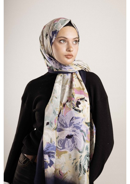 Desenli Pamuk İpek Şal Desen-2