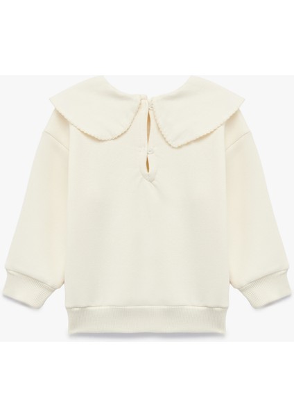 Fiyonk Detaylı Uzun Kollu Bebe Yaka Sweatshirt fiyatları