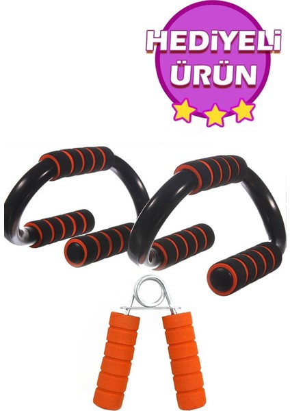 Push Up Stand Profesyonel Egzersiz Şınav Aleti Şınav Çekme Aparatı Spor Aleti + El Yayı Tekli