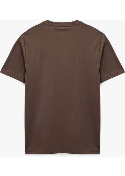 Regular Fit Kısa Kollu Bisiklet Yaka Pamuklu Baskılı Tişört fiyatları