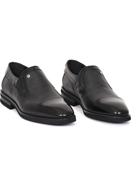 Hakiki Deri Siyah Klasik Erkek Ayakkabı - Eva Taban - 4107 fiyatları