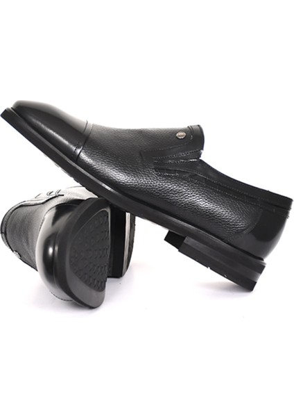 Hakiki Deri Siyah Klasik Erkek Ayakkabı - Eva Taban - 4107 fırsatları