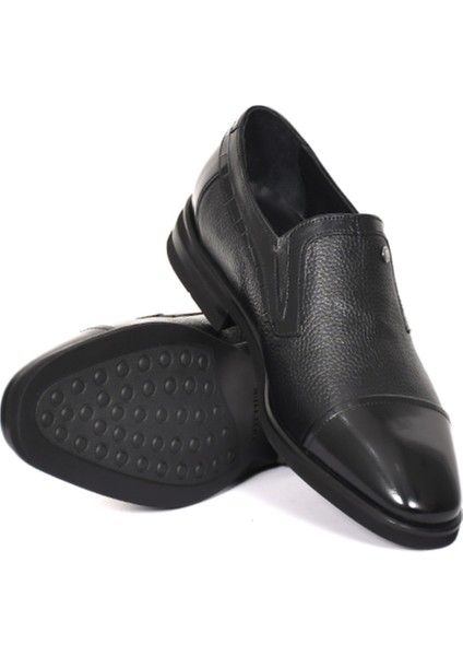 Hakiki Deri Siyah Klasik Erkek Ayakkabı - Eva Taban - 4107 indirimleri