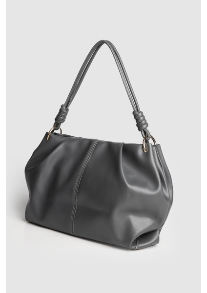 Lagraccio Paris Kadın Brale Yumuşak Deri El ve Omuz Çantası Antrasit modelleri