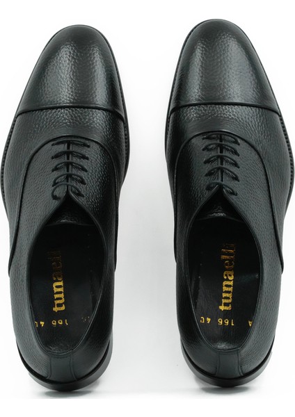 Hakiki Deri Siyah Klasik Erkek Kösele Ayakkabı - K166 indirimleri