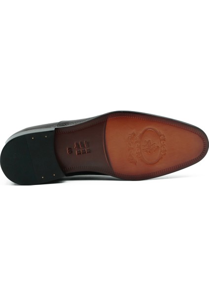 Hakiki Deri Siyah Klasik Erkek Kösele Ayakkabı - K166 fırsatları