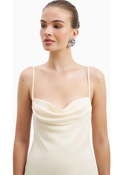 Ruched Chiffon Maxi Dress Kadın Elbise indirimleri