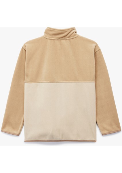 Dik Yaka Uzun Kollu Fermuarlı Polar Sweatshirt fiyatları