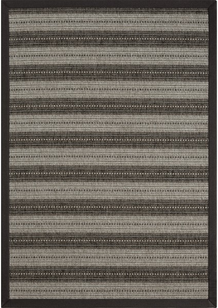 Etnik Antrasit Halı Bordürlü Salon Oturma Odası Çocuk Odası Yatak Odası Halısı 2552B