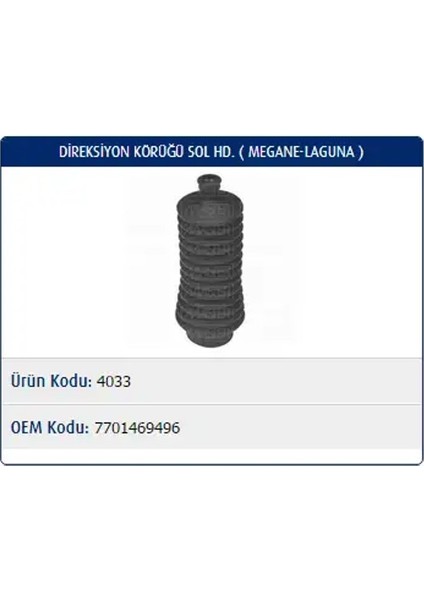 M4033 Rot Korugu Sol 4820300QAA 6000025546 6000025671