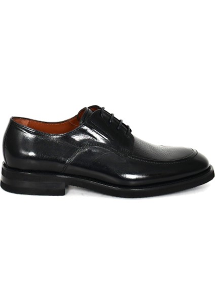 Hakiki Floter Deri Siyah Klasik Erkek Ayakkabı Eva Taban - 4103