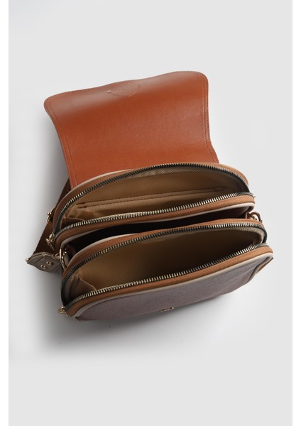 Lagraccio Paris Kadın Nocpe Çok Bölmeli Çapraz Çanta Taba fırsatları