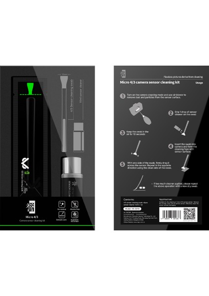 VS-S01E Micro Four Thirds 4/3 Kamera Sensör Temizleme Kiti modelleri