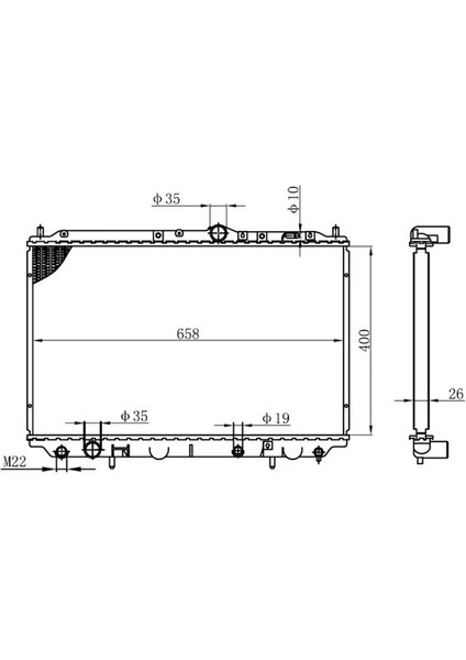 BMI068016 Motor Radyatoru 8602106 8602107 MB925662