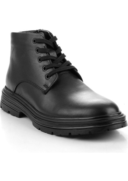 Siyah Hakiki Deri Erkek Bot & Bootie E02811252943 fiyatları
