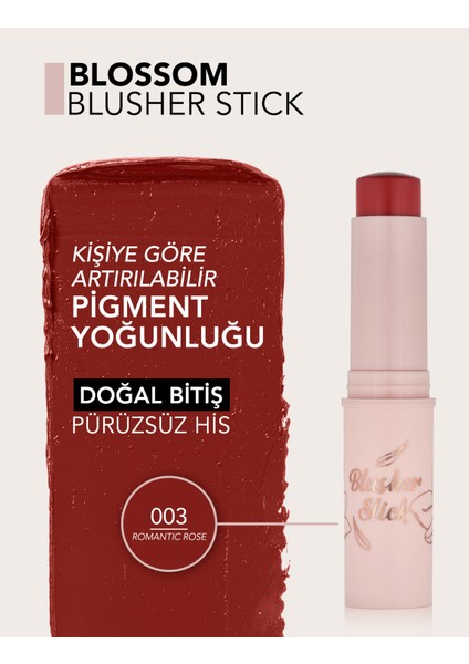 Blossom Hafif Yapılı & Doğal Bitişli Kat Kat Uygulanabilir Stick Allık modelleri