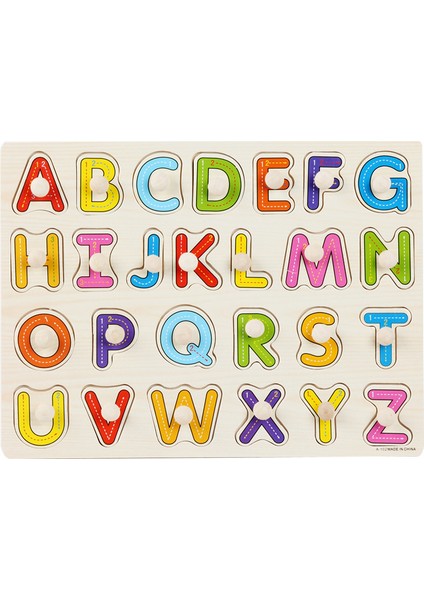 Çivi El Kavrama Tahtası Puzzle Çocuk Montessori Erken Eğitim Ahşap Oyuncaklar Harfler Sayılar Meyveler Şekiller Bilişsel Puzzle Tahtaları (Yurt Dışından)