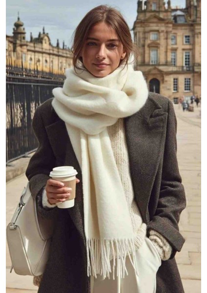 Kadın Özel Karışımlı Akrilik Atkı Şal