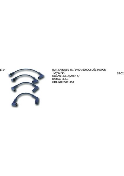 1154 Buji Kablosu 1026908 7777707 7777707B