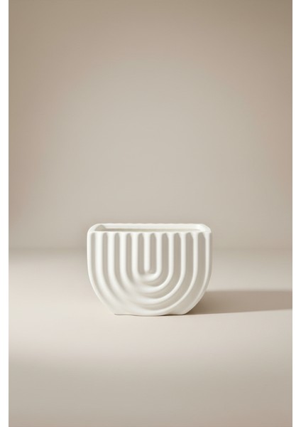 Bohem Desenli Beton Dekoratif Vazo – 15X10 cm Modern Minimal Saksı modelleri