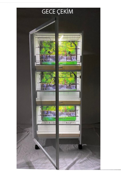 Istanbul Kafes - MODEL: PDM03 – 3’LÜ DOLAP – PVC KUŞ DOLABI - ÇOK AMAÇLI DOLAP DOLAP KAFES – PVC KAFES – SALMA KAFES (MONTAJLI KURULU GÖNDERİM) fırsatları