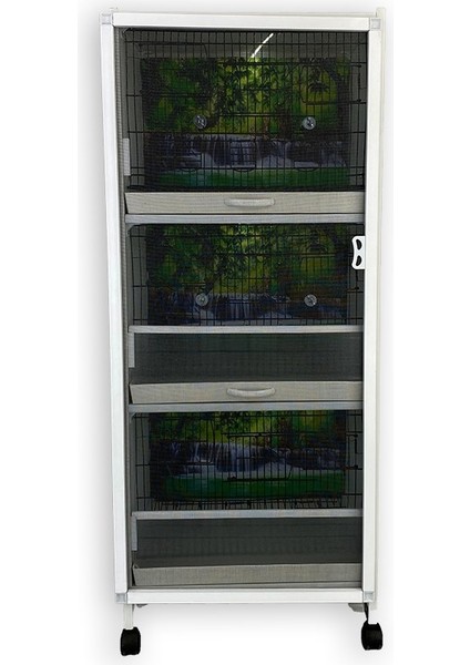 Istanbul Kafes - MODEL: PDM03 – 3’LÜ DOLAP – PVC KUŞ DOLABI - ÇOK AMAÇLI DOLAP DOLAP KAFES – PVC KAFES – SALMA KAFES (MONTAJLI KURULU GÖNDERİM) indirimleri