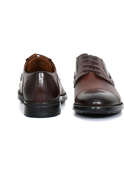 Hakiki Deri Kahverengi Klasik Erkek Ayakkabı Bağcıklı Rahat Eva Taban - 3337 modelleri