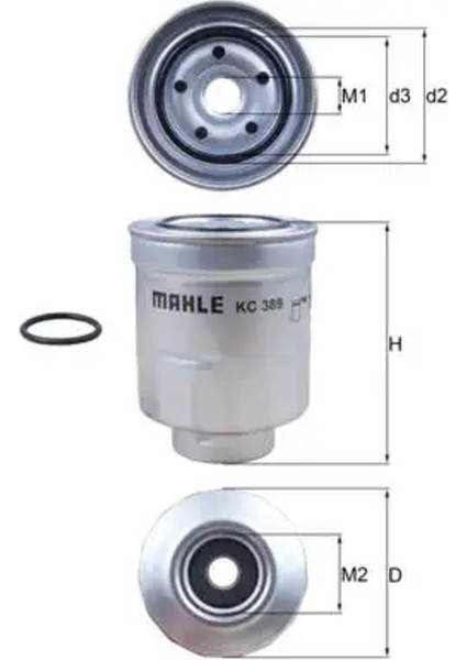 KC389D Yakit Filtresi 2339026140 2339026160 23390YZZAB