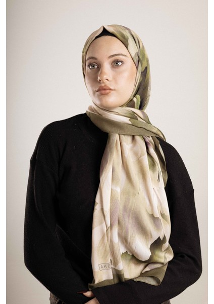 Desenli Pamuk İpek Şal Desen-3 modelleri