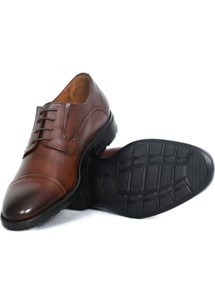 Hakiki Deri Kahverengi Klasik Erkek Ayakkabı Bağcıklı Rahat Eva Taban - 3337 indirimleri