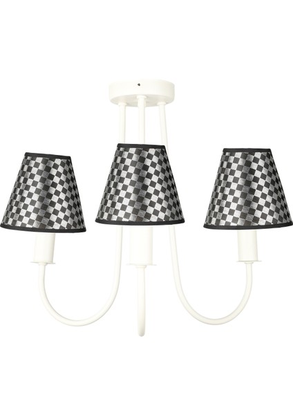 Elina 3.lü Avize Beyaz No:09 fiyatları