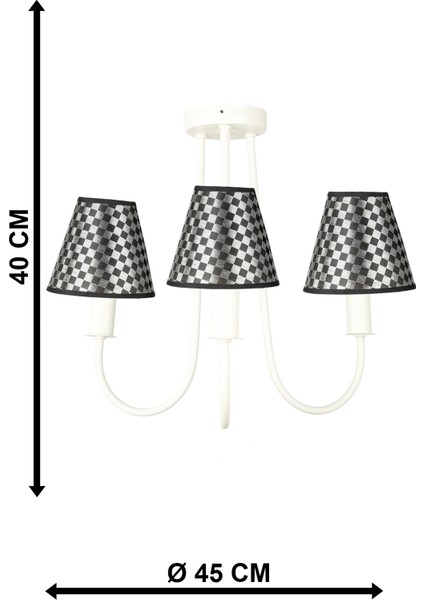 Elina 3.lü Avize Beyaz No:09 fırsatları