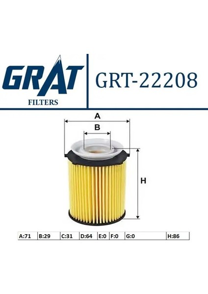 22208 Yag Filtresi 2701840125