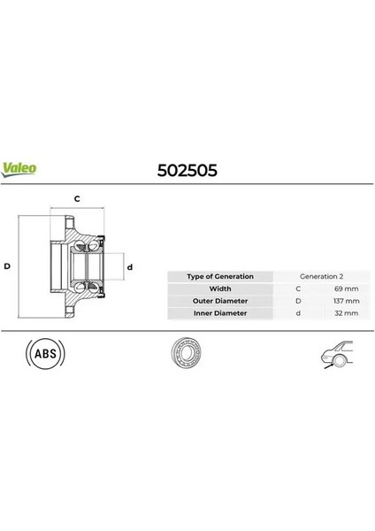 502505 Arka Aks Bilyasi 1T0501611AC 1T0598611 1T0598611A