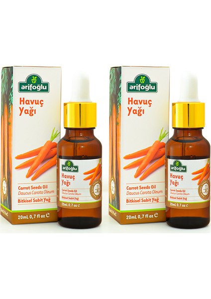 Havuç Tohumu Yağı 20 + 20 ml 2'li Set
