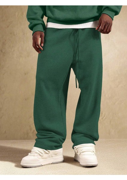 Baggy Erkek 3 Iplik Bol Kesim Bol Paça Mevsimlik Eşofman