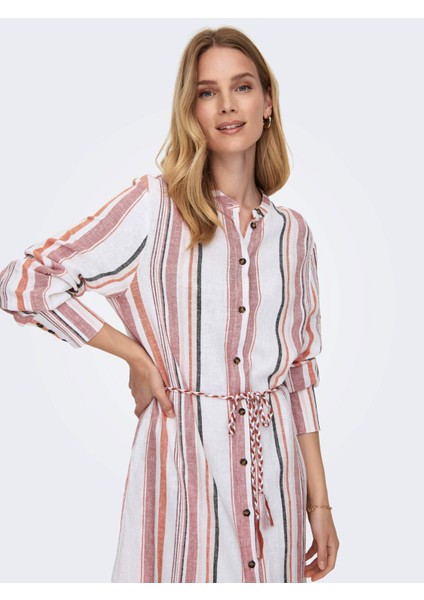 15295855 Onlohıo L/s Strıpe Shırt Dress Pnt modelleri