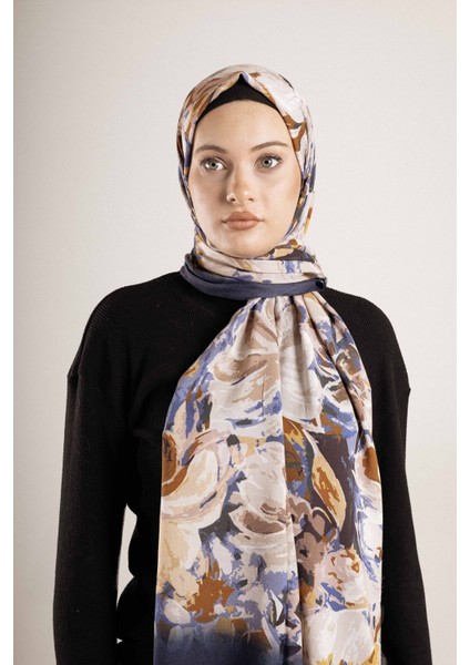 Desenli Pamuk Ipek Şal Desen-2