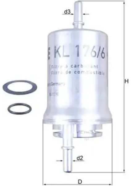 KL1766D Yakit Filtresi 6Q0201051 6Q0201051A 6Q0201511