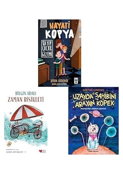 Hayati Kopya +Zaman Bisikleti + Uzayda Sahibini Arayan Kopek=(3 Kitap)